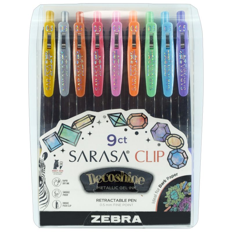 Sarasa Clip Decoshine Gel Pen Set - Flax art & design